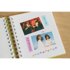 포토북 추억 스티커포토 저장 접착용 일상기록 사진앨범, 04부착식앨범-펄퍼플