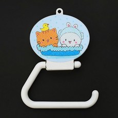 정인아트 명판휴지걸이 + 보석십자수 야옹이물놀이