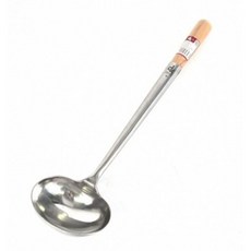 [셰프앤쿡] 델키 스텐 까오기 3SIZE 소 중 대 중식 까오기 국자 중화 웍 일자형, 1개, 델키 대만까오기