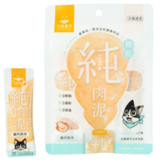 汪喵星球 無膠純肉泥條 6G (犬貓適用), 雞肉扇貝