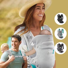 벡서 편안한 3D 메쉬 신생아 아기띠 힙시트 베이비 캐리어, 1개, 그레이민트(메쉬형)