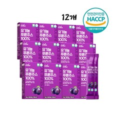 유기농 NFC 푸룬주스 스틱 임산부 선물 여성 변비 원액 엑기스 즙, 12개, 20g