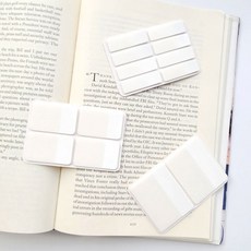 화이트 포카 포장용 심플 인덱스 라벨 책갈피 탭 북마크, 화이트인덱스(대)