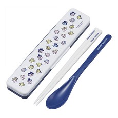 Skater 湯筷餐具組, 1個, 勺子+筷子+箱子, 小寒臉