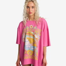 보드라이더스 빌라봉 여성 SUMMER OF LOVE 루즈핏 반팔 티셔츠 (WG11ST060MLY)_CA