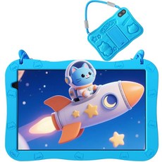 VOLENTEX 안드로이드 15 태블릿 10인치 아동용 태블릿 케이스 포함 32GB 교육용 패드 만 3-12세 5G WIFI6 자녀 보호 기능 듀얼 카메라 6000