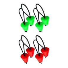 Lot 8 고무 카약 카누 보트 Scupper 플러그 배수구 스토퍼 교체-다양한 색상, 녹색 빨간색