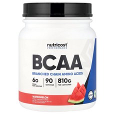 Nutricost 뉴트리코스트 BCAA 워터멜론 18 lb 810 g 파우더 스포츠 영양제, 810g, 1개