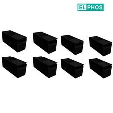 엘포스 티라인직부등 폭33 TS33 일자 좌우 연결 가능 전원마감 만, 블랙, 8개