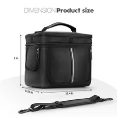 휴대용 여행용 운반 케이스 보관 가방 태양열 발전기 백업 발전소, 1)Black, 1개