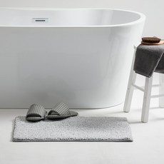 [JAJU/자주] 투톤 욕실매트_70X45cm_그레이, 그레이, 1개