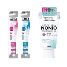 日本獅王 LION NONIO 終結口氣 舌苔清潔棒 / 舌苔清潔凝膠 45g, 1個, 舌苔清潔棒（顏色隨機）