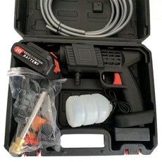 자바라 차량 엔진 세척건 스프레이건 크리너 블로우건, 24V 5칸 파워 20분 배터리 차량세척용, 1개, 1L