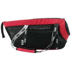 WILL 超透氣輕巧可大斜揹寵物袋/斜背包-RB-05系列 適合長型寵物, 1個, 忍者黑