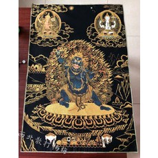 金剛手菩薩唐卡金絲線刺繡, 如圖所示, 1個