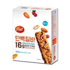 포스트 단백질바 10개입 (500g) X2개, 500g, 1개