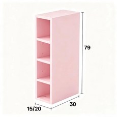 당당상점 까꿍선반 공간 좁은 주방 활용 벽, 핑크 15 길이 30 깊이 99 높이
