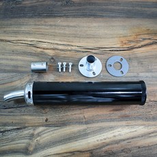 무시동히터 배기 부품 배출구 소음기 머플러 25파이연결 소켓 포함, 1개