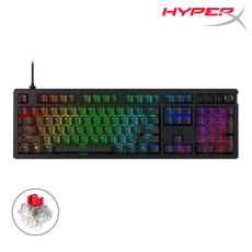 하이퍼엑스 알로이 라이즈 커스텀 기계식 게이밍 키보드 PBT RGB 적축