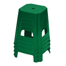 플라스틱의자 사각의자 야외의자 행사 편의점 포장마차 간이용 보조 4개, 그린