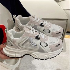 어글리슈즈 운동화 배색 메쉬 여자 키높이 트렌디 zli+6732wx