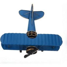 11072882 프라모델 비행기 헬리콥터 모형 항공기 미니어처 전투기 헬기 BLINGOOD 단조 철제 빈티지 정원 장식 남자 아이용 컬러풀한 어른용 항공 오래된 여객기 소울 모, C - C