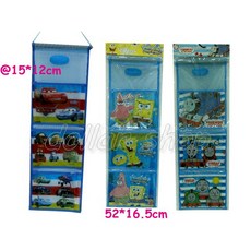 寶貝玩具屋 卡通三層掛袋 三格萬用收納袋, 不挑款, 不挑款