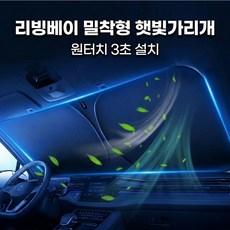 리빙베이 원터치 접이식 차량용 햇빛가리개, 1개, 블랙 1개, 블랙