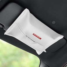 써니글로벌 차량용휴지케이스 휴대용 화장지걸이, 1개, [하발] 화이트