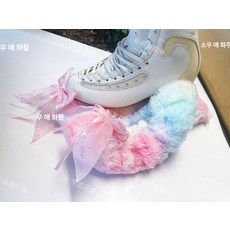 정진202 피겨스케이트 스케이트 스케이트화커버 신발커버 슈커버 신발보호, 1개, 레인보우 핑크 버터플라이 1켤레 3.0충전