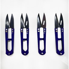 손무북 쪽가위 11cm 4개입, 푸른