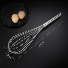 수동 스테인리스 거품기 모던 미니멀리스트 베이킹 도구 계란 크림 믹서 스틱, 기타, 02 43CM