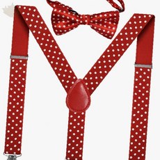 정장 액세서리 물방울 무늬 탄성 멜빵 나비넥타이 세트 파티 행사 발표회 돌잔치