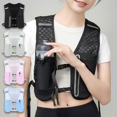 스포츠 러닝 주머니 조끼 세로포켓 1p 마라톤 등산 망사러닝조끼 마라톤경량조끼 러닝조끼