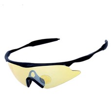 傲骨工坊 戰術裝備【100型護目鏡】抗衝擊生存 漆彈 軍事射擊眼鏡, 1個, 黃色
