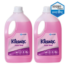 핸드워시 로즈라일락향 거품타입 폼 솝 1.95L x2개 리필형 대용량 위생, 2개