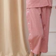 純棉推拿汗蒸服, 純棉女粉單長褲,XL