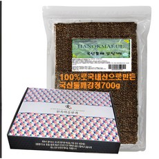 [한옥마을] 국산들깨강정 순수 국산 곡물로 만든 건강한 간식, 700g, 1개