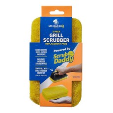 Mr. Bar-B-Q Scrub Daddy 그릴 스크러버 교체 패드 2팩, Mr. Bar-B-Q Scrub Daddy 그릴 스크러