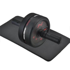 복근 다이어트 ab슬라이드무소음 복근 운동기복부운동기구+무릎패드 남녀공용, 벽돌색