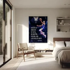영감을주는 농구 예술 코비 슬램 덩크 캔버스 훈련 스포츠 장식 동기 부여, [06] P12, [03] 20x30cm No Frame