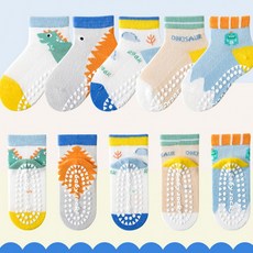 도모아 준캡 유아 아동 메쉬 미끄럼방지 양말 봄 여름 발바닥 전체 디노 케어삭스
