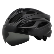 BOSUN 고글 자전거헬멧 킥보드헬멧 초경량 C8, 블랙, 1개