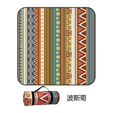 加厚防潮露營地墊 野餐墊 帳篷墊 戶外草坪墊 可摺疊野餐布, 波斯菊,150*100