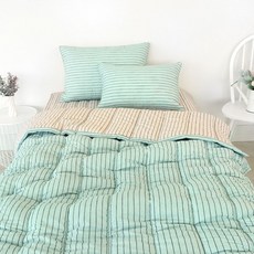 [르헤브] 펜슬라인 세미마이크로 사계절 이불 싱글/SS