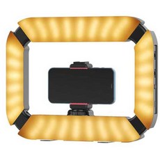 댄스촬영 폰거치대 유투브 LED 조명 방송 휴대용 아이돌, 1개, 3. 필라이트 2개 포함