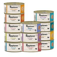 Applaws 愛柏思 貓主食罐 鯖魚沙丁魚口味 156g (12罐組), 1個, 鯖魚沙丁魚156gx12罐,超取限一箱