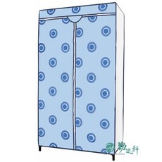 【Sanho 三和牌】印花LT系列衣櫥套罩(不含組裝架/沒有骨架)衣櫥布替換/塑膠布套/單售套罩, 1個, 天空藍A5