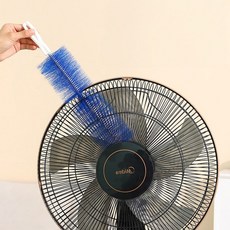 [쀼샵] 다용도 청소 솔 팬청소용 먼지털이 브러시 플라스틱 손잡이형, 1개