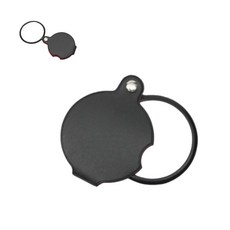 OW 접이식 돋보기 휴대용 폴딩 미니 5배율 포켓 확대경, 1개